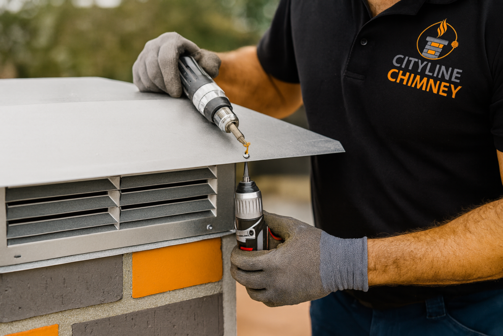 City Line Chimney Cap Install Experts Boston